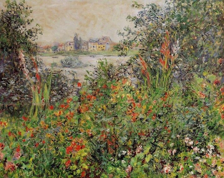 Claude Monet Flowers at Vetheuil